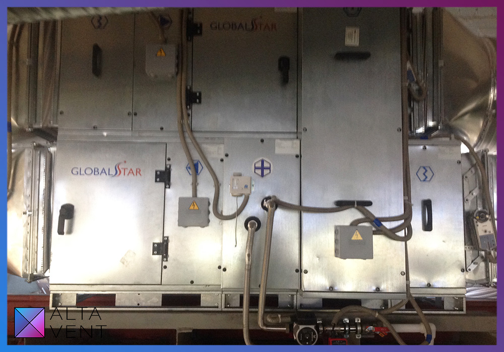 Многофункциональная приточно-вытяжная установка выполняет комплекс работ по обработке воздуха, а также утилизации тепла
