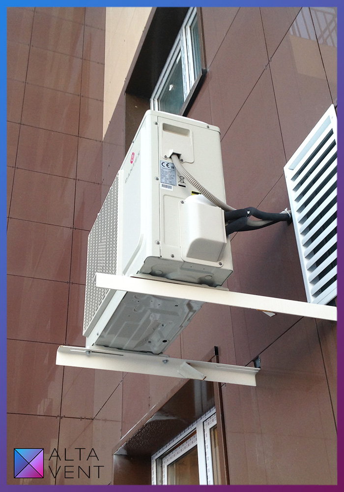 Система вентиляции с кондиционированием воздуха с выносным блоком охладителя