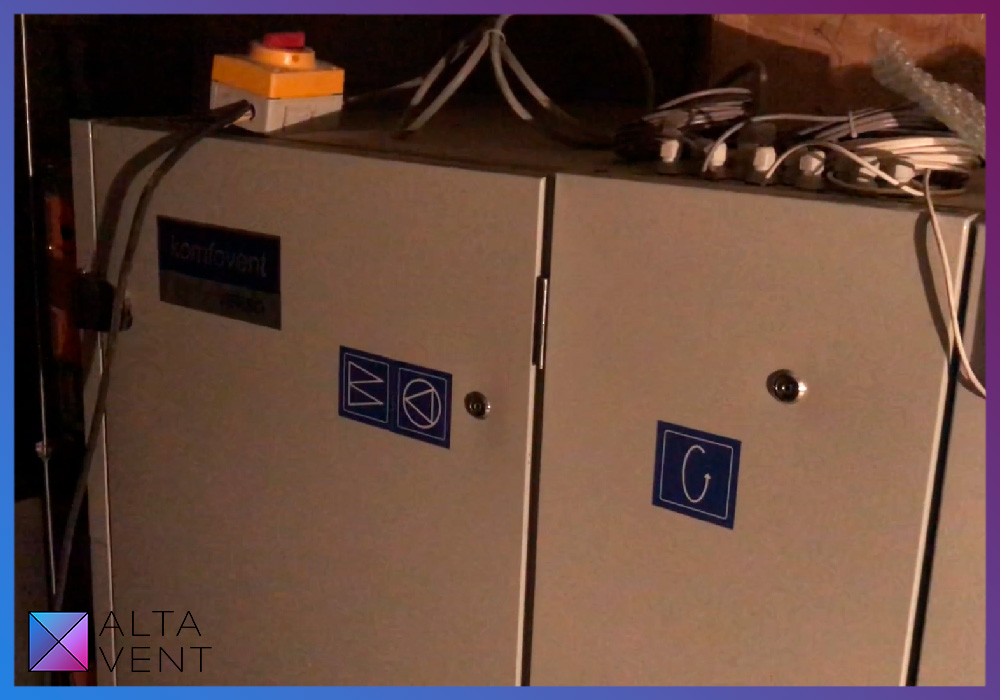 Шкафы с системой автоматики и контроля вентиляционной системы в гостинице