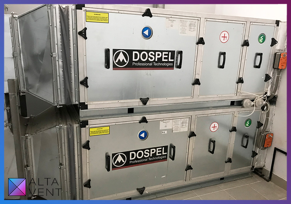 Вентиляционные установки фирмы DOSPEL для промышленных объектов