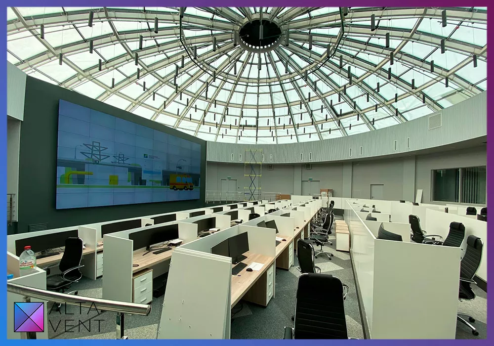 Оборудование для вентиляции и кондиционирования воздуха для административного здания в Москве